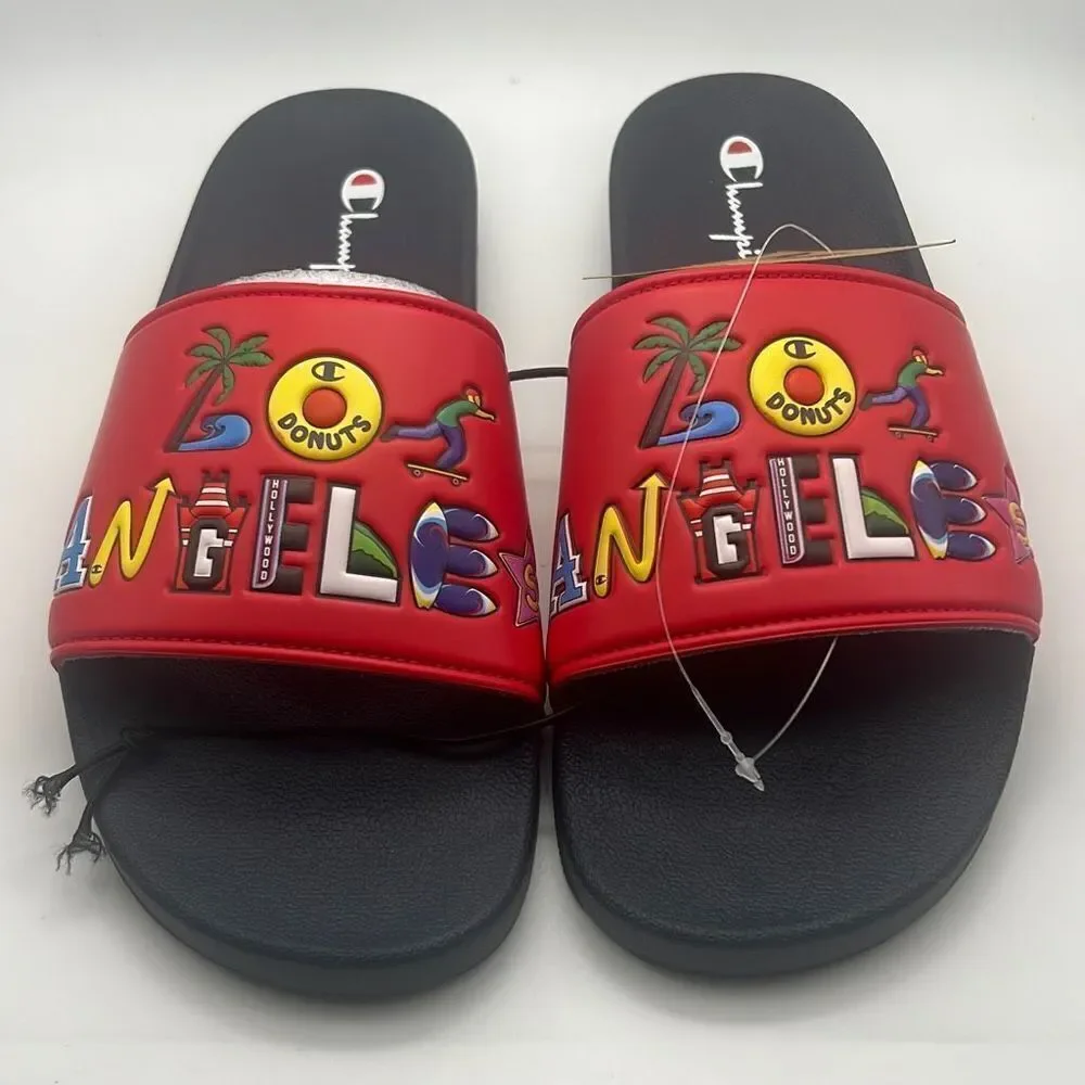 Champion IPO SLIDES-LOS ANGELES- NWB-size 10‎